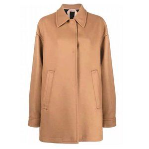 N21 (Numero Ventuno) Caramel Virgin Wool Single Breasted Coat NWT